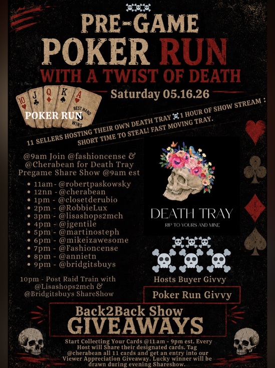 Other - ♥️$10 START AUCTION POKER RUN♣️ RAID TRAIN ♠️ WITH TWIST OF 😈DEATH TRAY ♦️